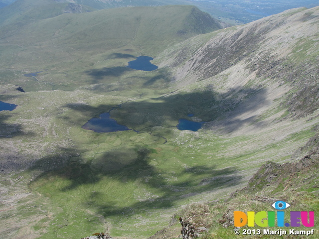 SX28713 Shadows of clouds on Snowdon lakes